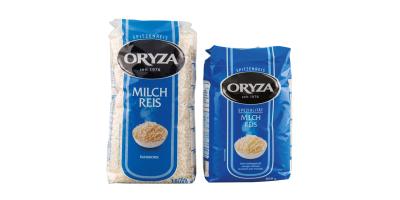 Oryza Milchreis - alte und neue Packung